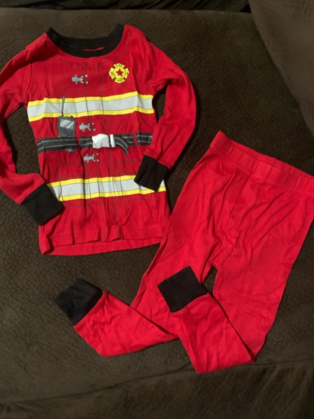 NWOT 3T Old Navy Firefighter-Themed Kids Pajama Set